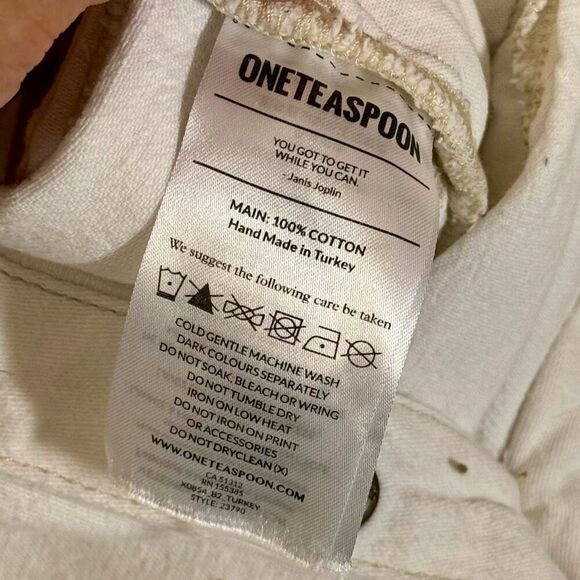 OneTeaspoon Women's White Mini Braxton Button Front Utility Playsuit Romper M - Picture 7 of 12